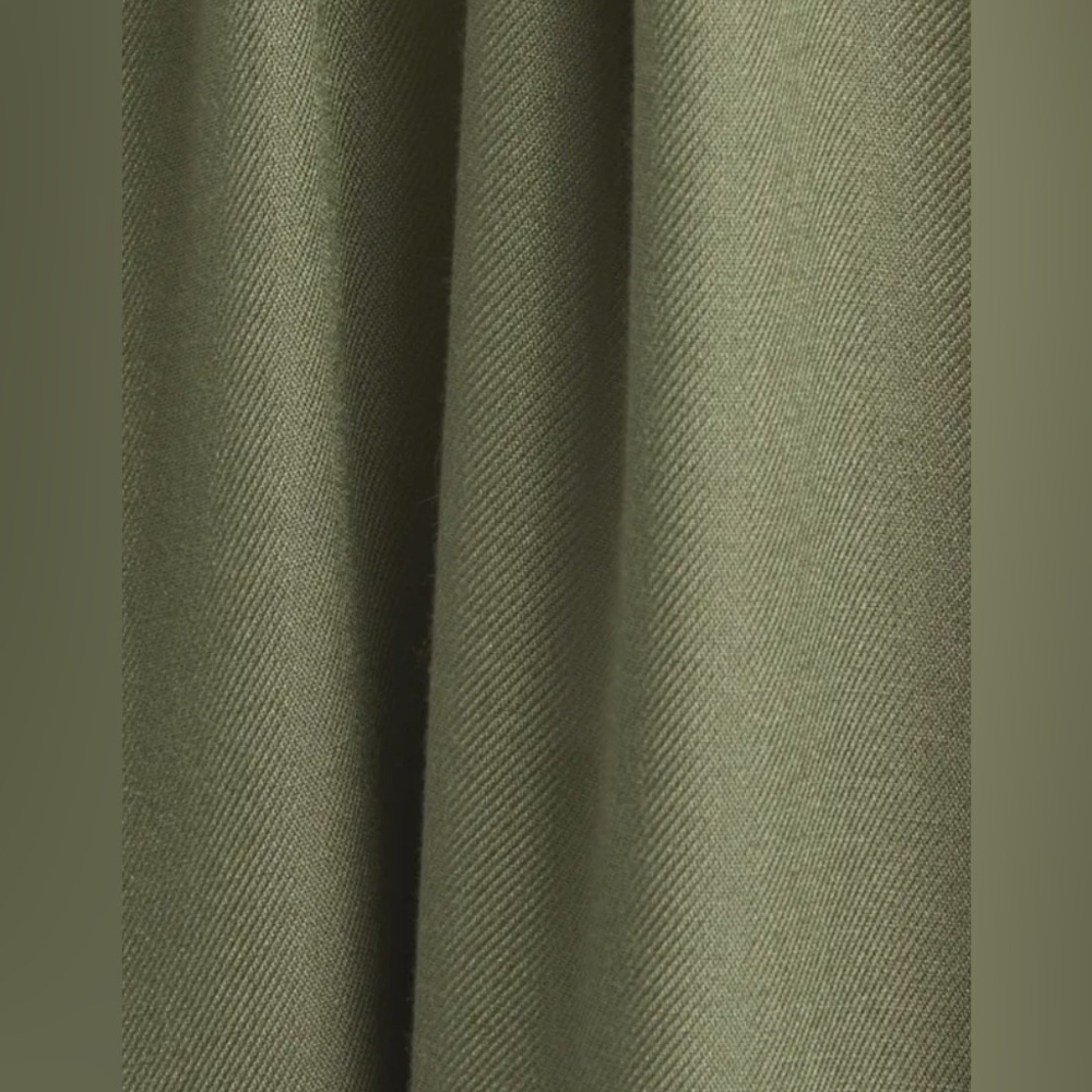 BOHO Patch Pocket Tie Waist Shirtdress Army green.Size M 100%Rayon.Used - Picture 7 of 9
